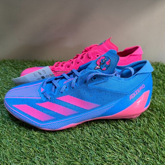 Adidas Adizero Football Electric Snack Attack Mens Size 8.5 IE4406 Pink Blue NEW main image 9